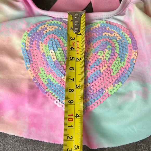 Betsy Johnson Small Swimsuit Top Baby Heart - Picture 4 of 5